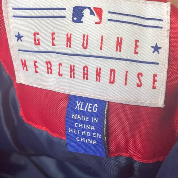 MLB St Louis Cardinals Baseball Mens XL Full Zip Up Hooded Warm Coat W Repairs - Picture 10 of 10